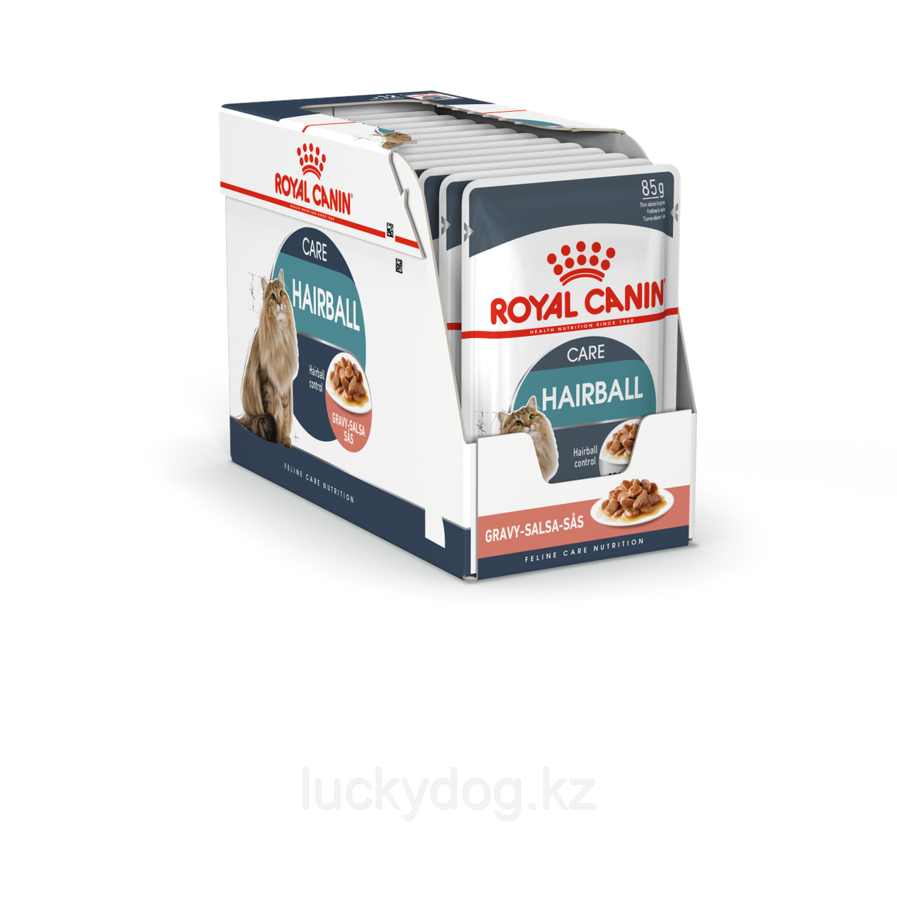 Royal Canin Hairball Паучи для взрослых кошек для выведения шерсти (кусочки в соусе) (12 шт. по 85 гр) - фото 2 - id-p46309892