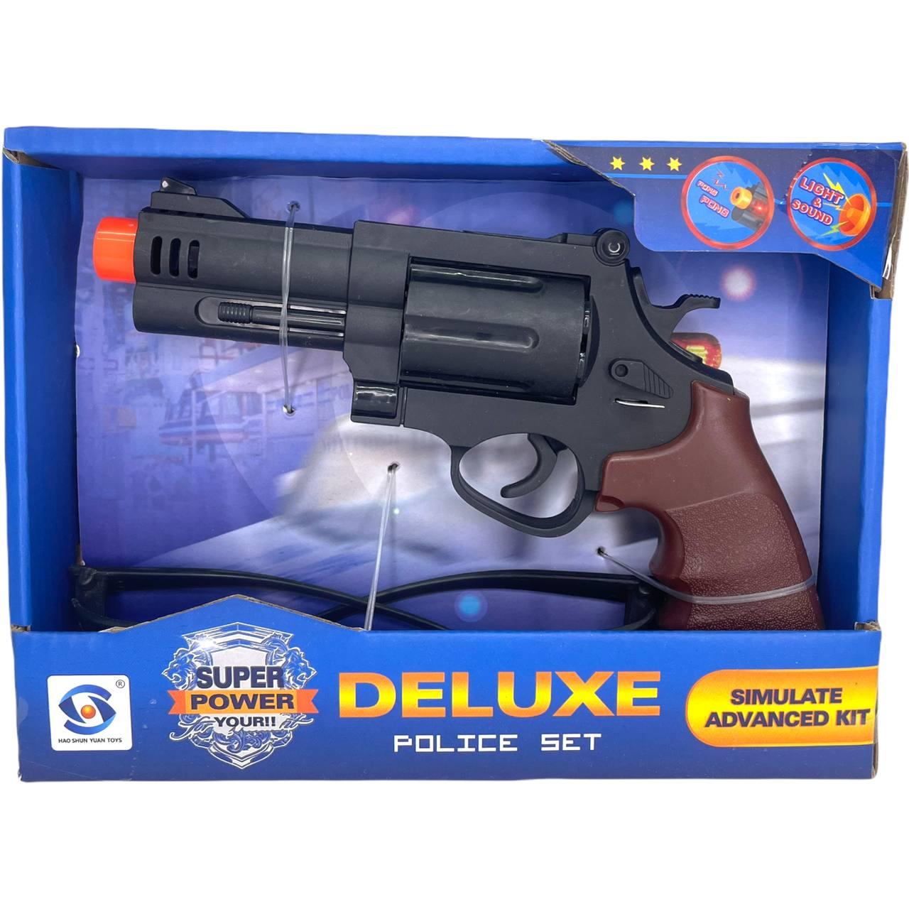 SY005/007 Револьвер со звуком и очками, Delux police set 19*14см