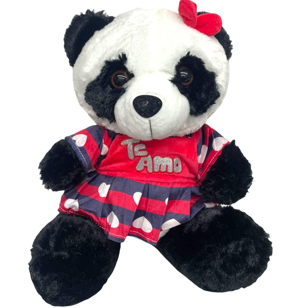 Панда в красном платье TEAMO 40см