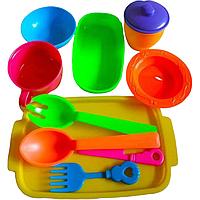 Посуда 010 (поднос,чашки,тарелки и приборы)