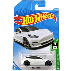 Hot Wheels Модель Tesla Model 3, белый