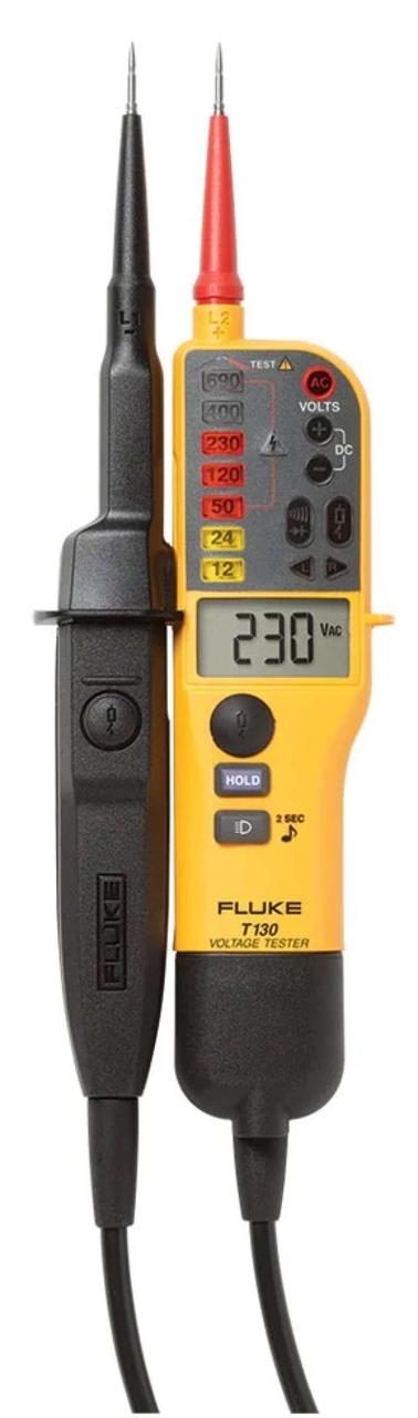 Fluke T130 - Тестер-пробник с ЖК-экраном и возможностью подключения нагрузки