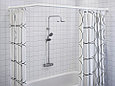 Карниз для шторки в ванной угловой (160х80)(80x80x80), фото 4