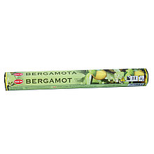 Благовония HEM Бергамот (Bergamot) аромапалочки 20 шт. в упаковке-шестигранник