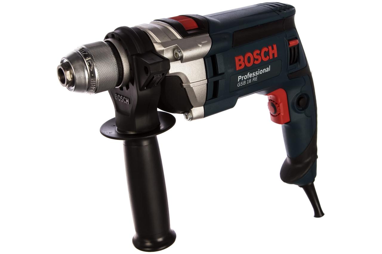 Дрель ударная Bosch GSB 16 RE Professional с БЗП (50345102) - фото 2 - id-p95900667