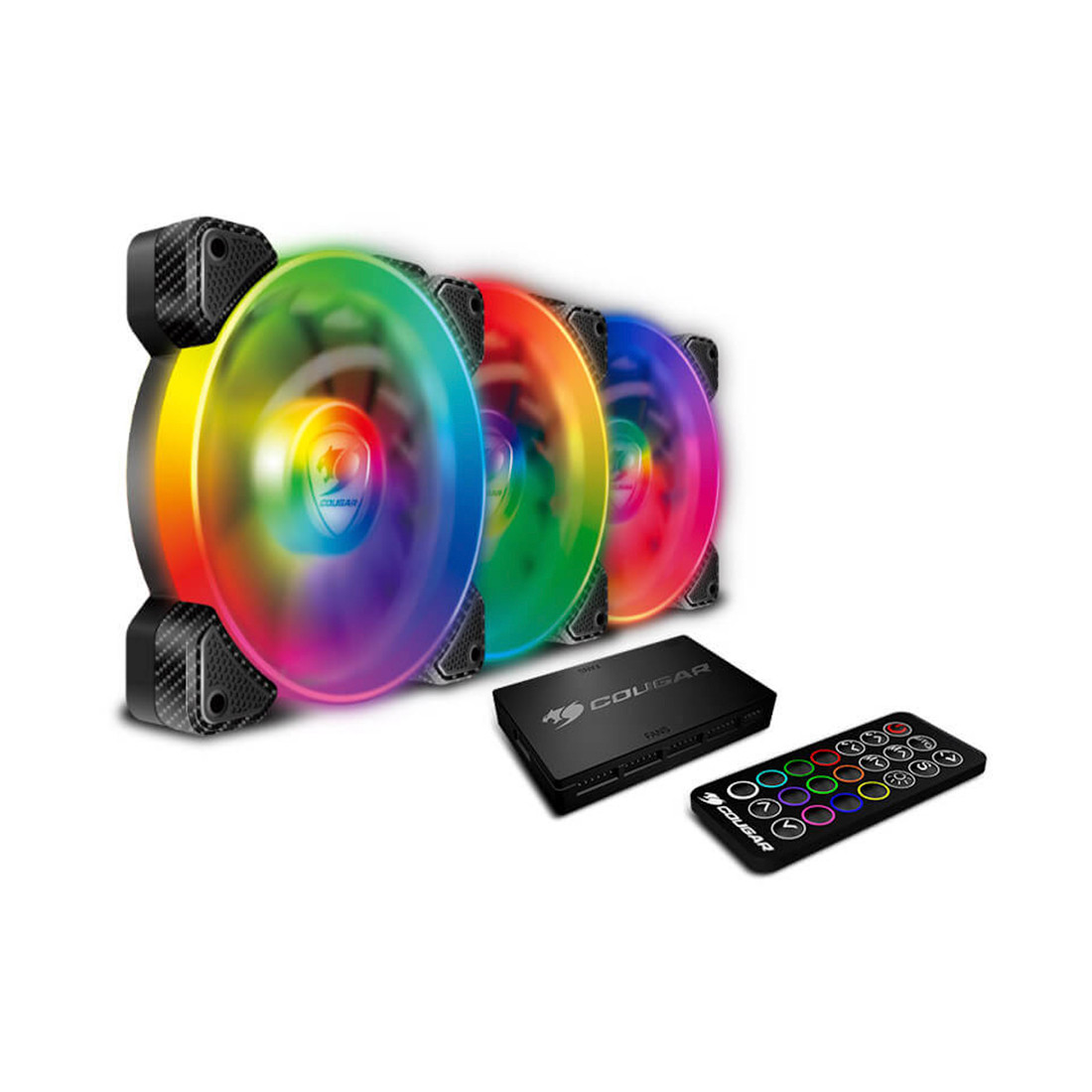 Комплект кулеров для компьютерного корпуса Cougar VORTEX SPB RGB COOLING KIT - 3 в1 - фото 1 - id-p98085630