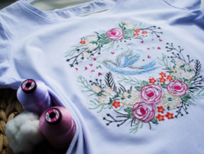 Вышивка на футболках, фото 1