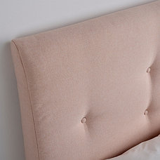 Кровать с обивкой ИДАНЭС бледно-розовый 180x200 см ИКЕА, IKEA, фото 2