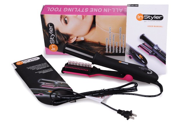 Прибор для укладки волос Instyler (розовый)