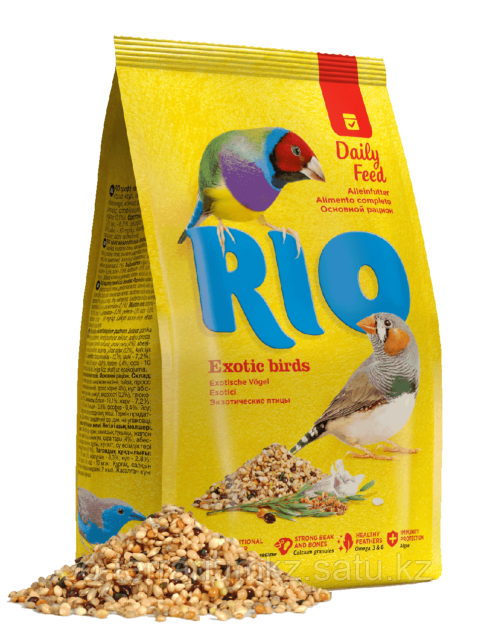 RIO Для экзотических птиц. Основной рацион. Пакет 500гр. - фото 1 - id-p98086830