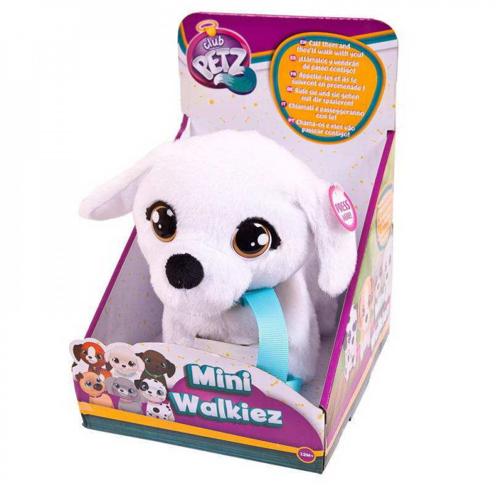 Игрушка интерактивная IMC Toys Club Petz Щенок Mini Walkiez Bichon интерактивный, ходячий, со звуковыми эффект - фото 1 - id-p98100900