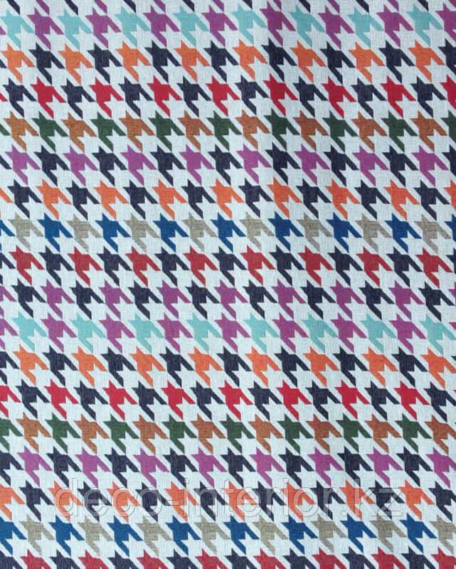 Обивочная ткань с принтом цветной гусиной лапки - фото 5 - id-p98102059