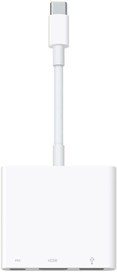 Apple ORIGINAL USB-C VGA Multiport Adapter (VGA, USB A 3.0, UBS-C; macOS Mojave 10.14.6 or later; iOS 12.4 or