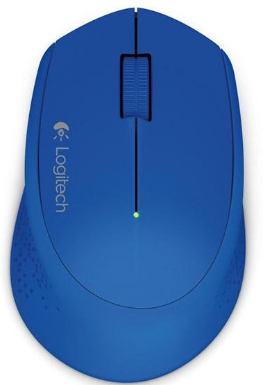 Мышь беспроводная Logitech M280 Blue (синяя, оптическая, 1000dpi, 2.4 GHz/USB-ресивер, под правую руку)