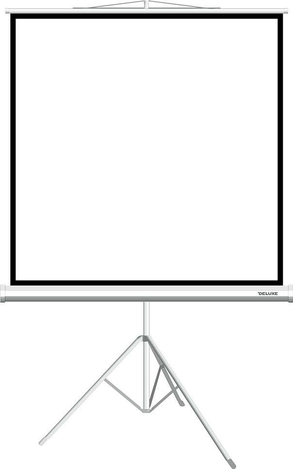 Экран на треноге Deluxe DLS-T244W (96"х96"), Ø - 136", Раб. поверхность 236х236 см., 1:1