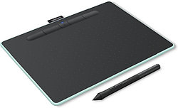 Графический планшет с Bluetooth, размер Medium, зелёный Wacom Intuos (CTL-6100WLE-N)