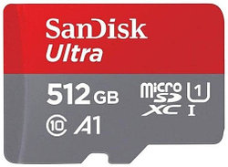 SANDISK 512GB Ultra microSD UHS-I Card