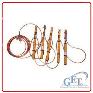 Заземление переносное ЗПЛ-10Н для ВЛ до 10кВ (ЗПЛ-10 Д)  + штанга. Заземляющий спуск.