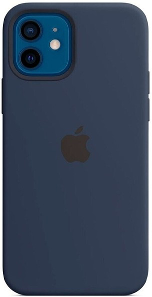 Apple iPhone 12 or 12 Pro Silicone Case with MagSafe Deep Navy
