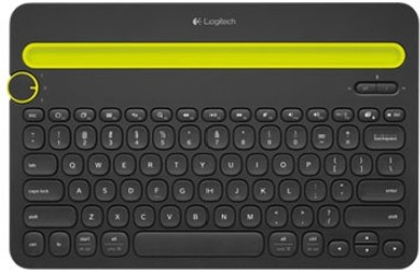 Клавиатура беспроводная Logitech K480 (BLACK, Multi-Device, Bluetooth, 2 батарейки типа AAА)