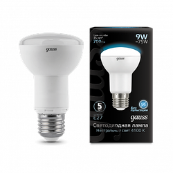 Лампа Gauss R63 9W 700lm 4100K E27 LED