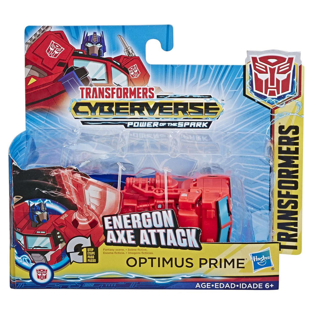 Трансформер Transformers Оптимус Прайм. Уан Степ (Кибервселенная) E3645