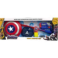 MYX089D Мстители набор Капитан Америка (пистолет,маска,щит,меч) 75*29см, фото 2