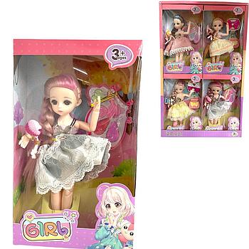 D17-1813A-2 Кукла Girl качественная с аксесс. 4шт в уп.. цена за 1шт 27*16см