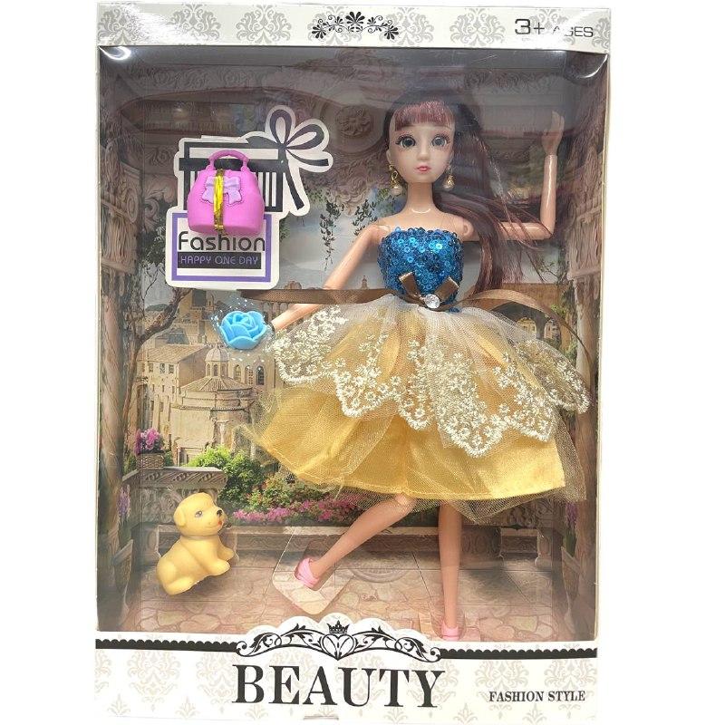 D17-1846B Beauty кукла в нарядном платье с акссес. питомец 4вида из 4шт в уп, цена за 1шт 32*23см - фото 5 - id-p98088016