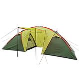 Палатка mir camping шестиместная с тамбуром и козырьком двухкомнатная 1002-6, фото 7