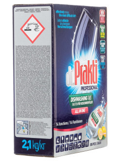 Таблетки для посудомоечных машин Dr Prakti Professional (20 гр 90+15 штук) 2,1 кг (картон) - фото 1 - id-p98119281