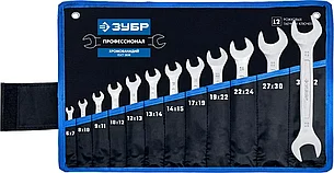 Набор рожковых гаечных ключей 12 шт, 6 - 32 мм, ЗУБР, фото 2