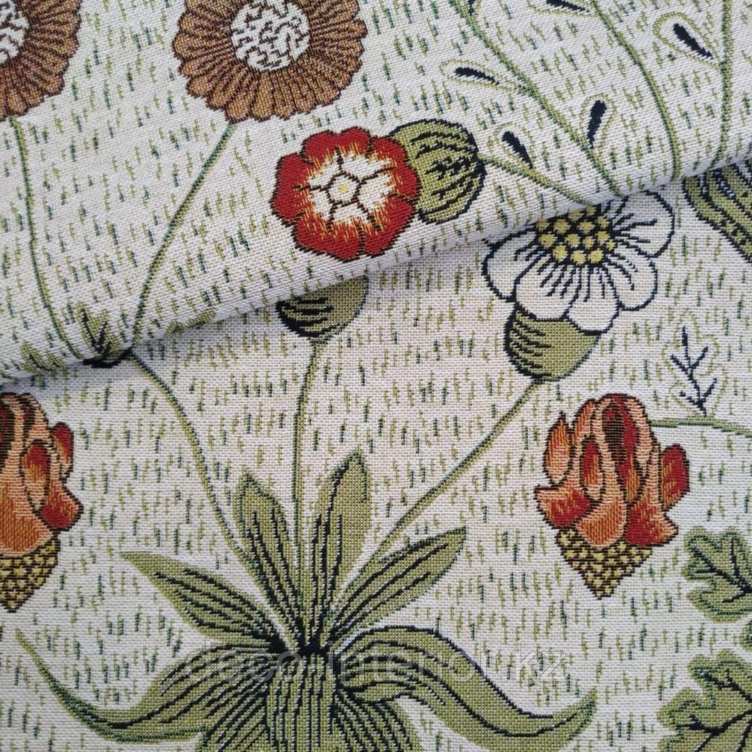 Обивочная ткань Гобелен с цветочным принтом