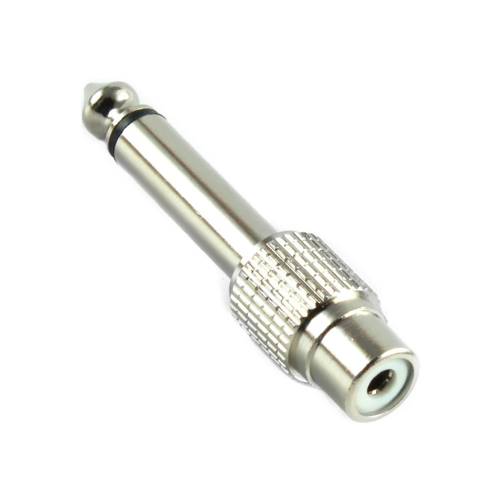 Переходник (разъем переходной) 1/4" (6,35мм), моно, штекер - RCA ...