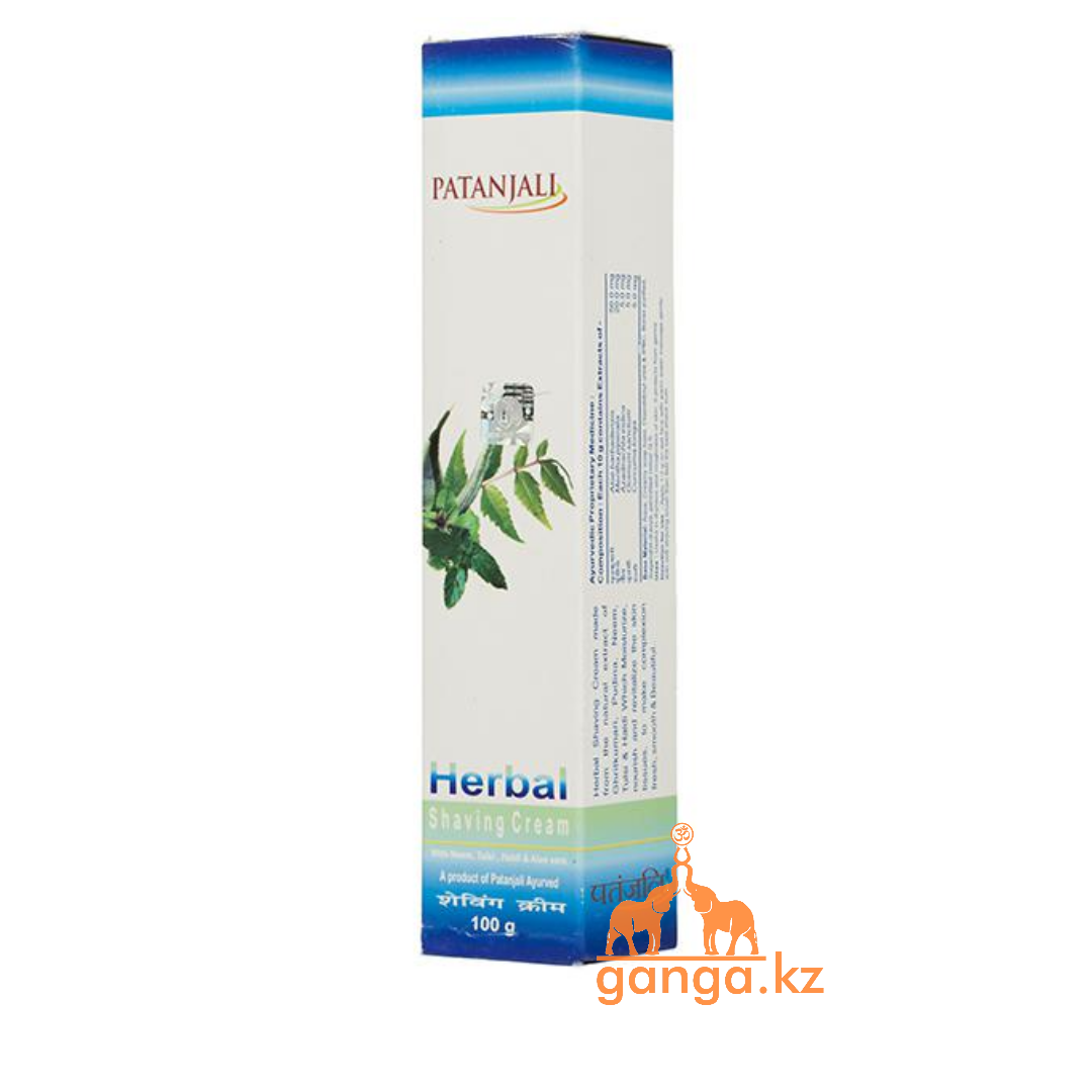 Натуральный гель для бритья (Shaving gel PATANJALI), 50 гр