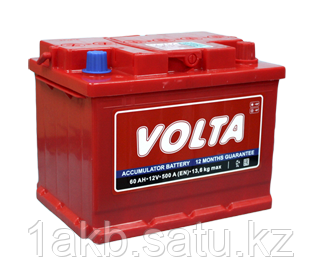 Аккумулятор VOLTA 60Ач, 6СТ-60 Е - фото 1 - id-p67555140