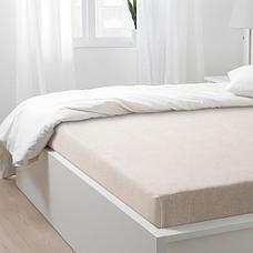 Простыня ТОППДОН естественный 215x215 см ИКЕА, IKEA, фото 3