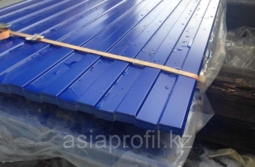 Профнастил С8х1150 мм 0,45 Ультрамариновый RAL 5002 ПОЛИЭСТЕР