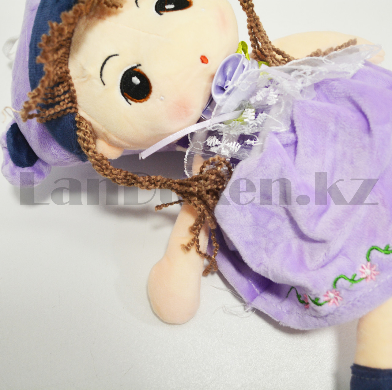 Мягкая игрушка кукла 42 см фиолетовая