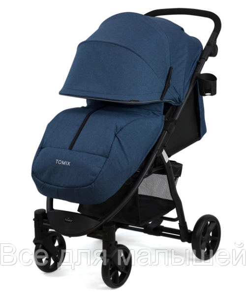 Коляска прогулочная Tomix "BLISS V2" , (Dark blue+Black)