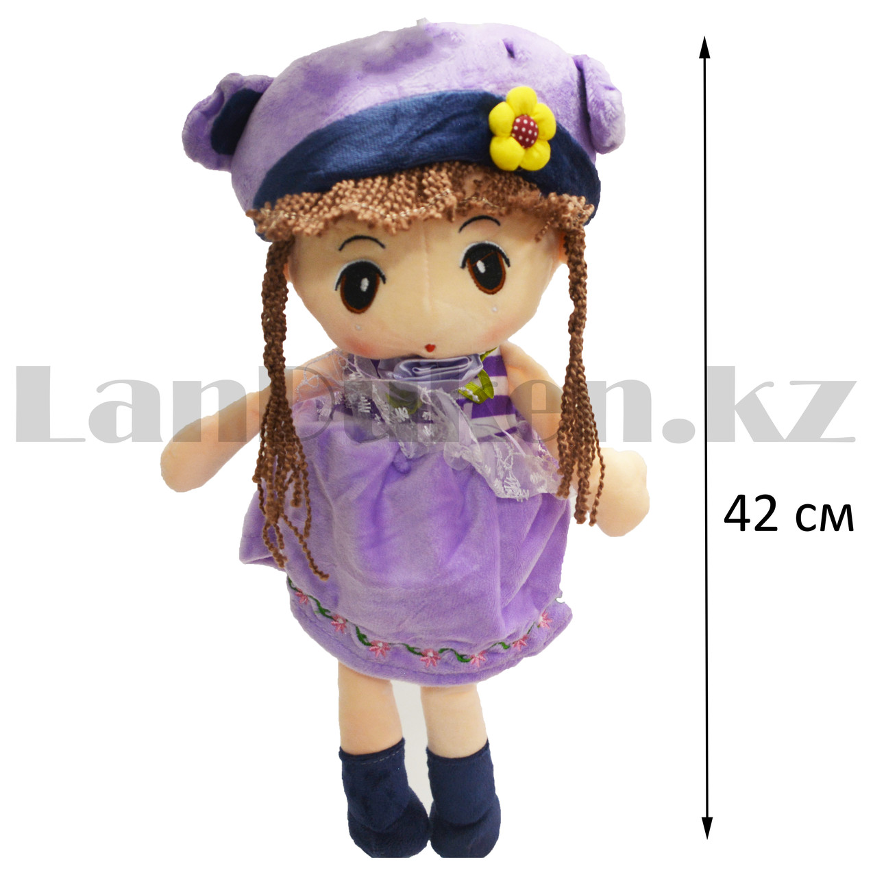 Мягкая игрушка кукла 42 см фиолетовая - фото 2 - id-p98132197