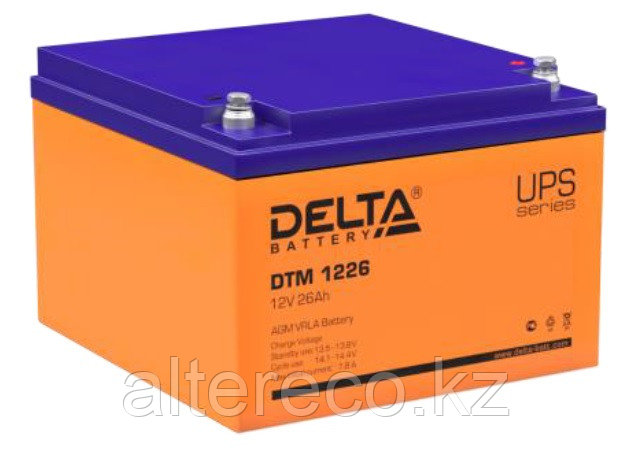 Аккумулятор Delta DTM 1226 (12В, 26Ач)