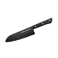 Кухонный шеф нож «Samura Shadow» сантоку (black-coating покрытие 175 мм, ABS пластик) SH-0095/K