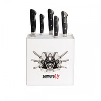 Универсальная подставка для ножей Samura - 230*225*82 мм (белый пластик)