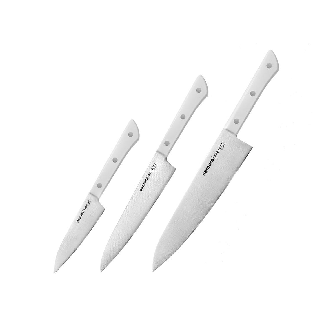 Набор ножей 3 в - 1 "Samura Harakiri" (ABS пластик SHR-0230W/K) - фото 1 - id-p98132546
