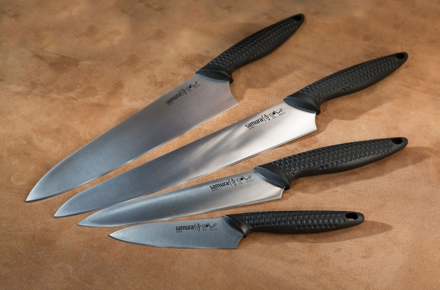 Набор из 4 кухонных ножей "Samura Golf" (10, 23, 45, 85), AUS-8 (SG-0240/K) - фото 8 - id-p98132552