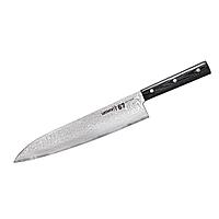 Кухонный нож «Samura 67» Гранд Шеф 240 мм, дамаск 67 слоев, микарта (SD67-0087M/K)