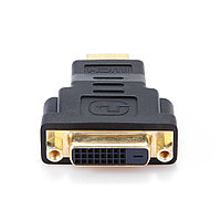 Переходник HDMI  DVI Cablexpert A-HDMI-DVI-3, 19M/25F, золотые разъемы, пакет, черный