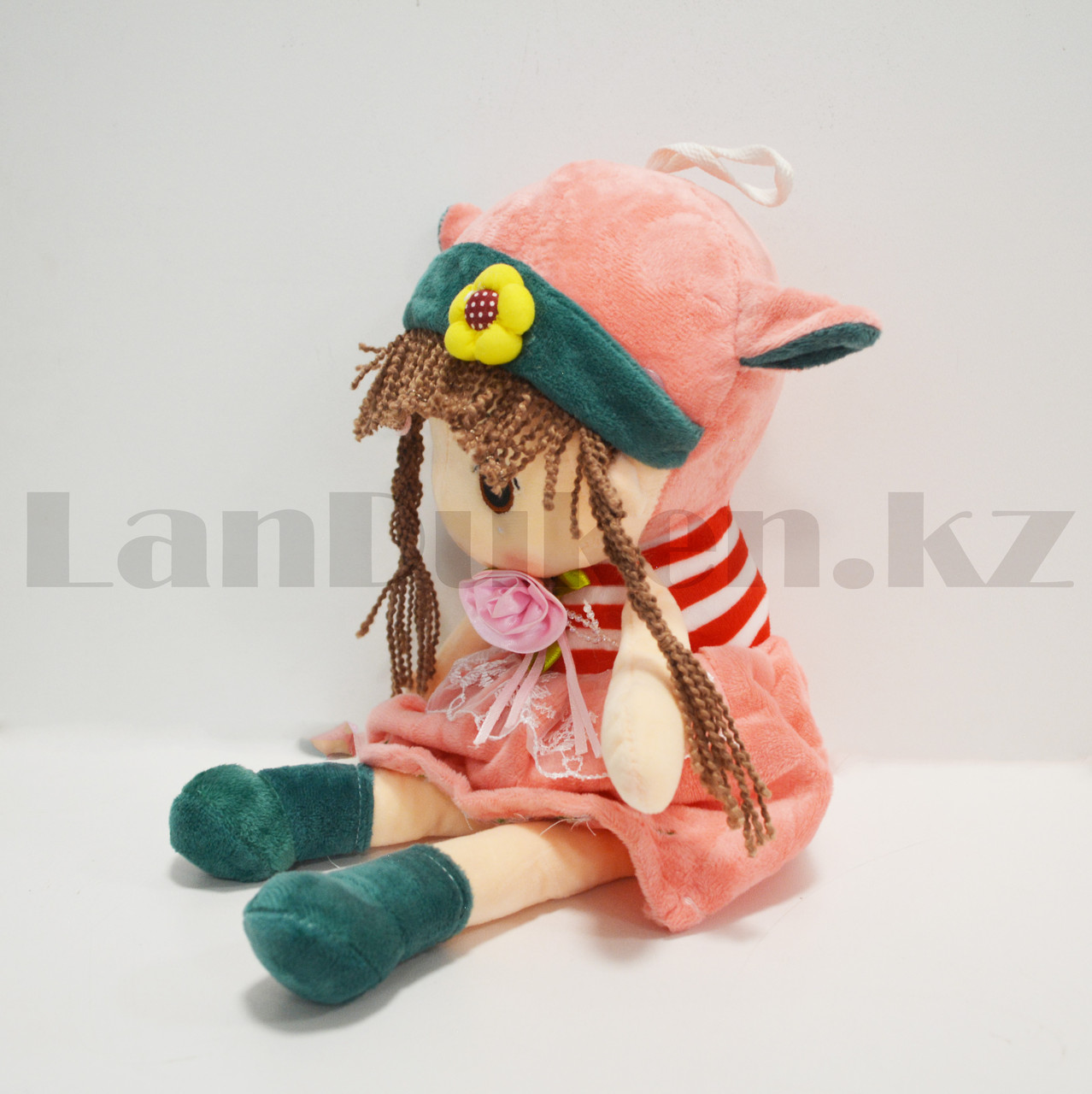 Мягкая игрушка кукла 42 см розовая - фото 4 - id-p98133860