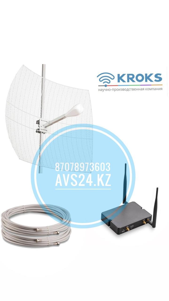 КОМПЛЕКТ ДЛЯ ИНТЕРНЕТА 3G\4G АНТЕННА 27ДБ + МОДЕМ - РОУТЕР WIFI CAT6 - фото 1 - id-p98134084